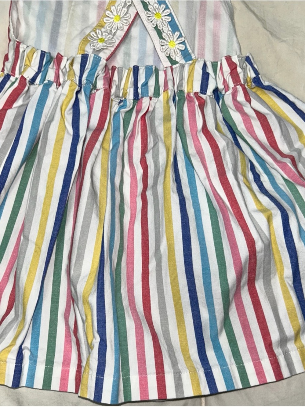 Mini Boden stripe jumper with daisy trim sz 3-4 years EUC smoke free home - Picture 8 of 8